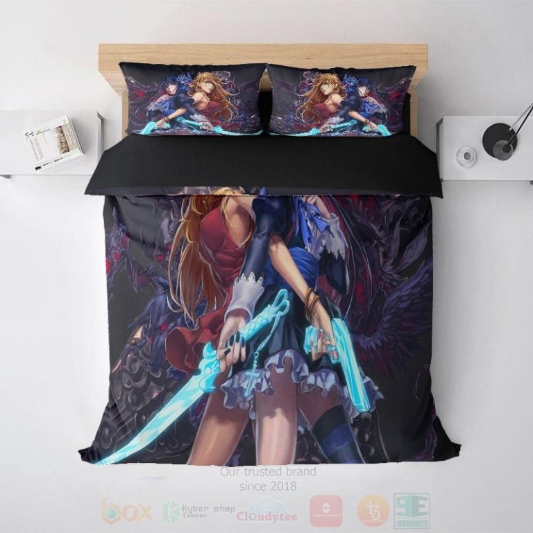 Panty-And-Stocking-With-Garterbelt-Anime-Girls-Bedding-Set-1