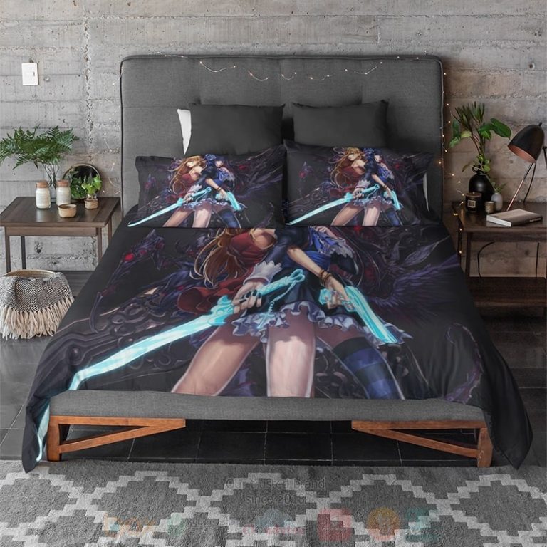 Panty-And-Stocking-With-Garterbelt-Anime-Girls-Bedding-Set-2