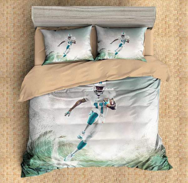 Parker Devante Miami Dolphins Duvet Cover and Pillowcase Set Bedding Set Parker Devante Miami Dolphins Duvet Cover and Pillowcase Set Bedding Set