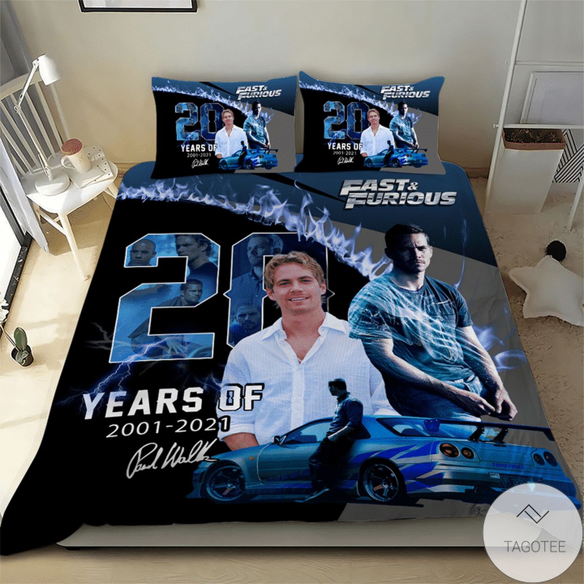 Paul Walker Fast And Furious Bedding Set Paul Walker Fast And Furious Bedding Set