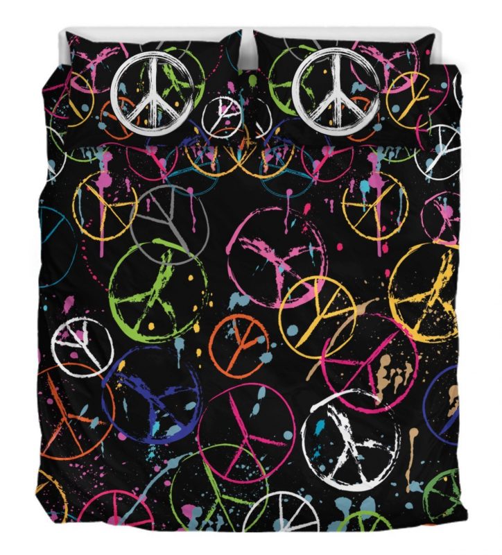 Peace Around The World Duver Duvet Cover and Pillowcase Set Bedding Set Peace Around The World Duver Duvet Cover and Pillowcase Set Bedding Set