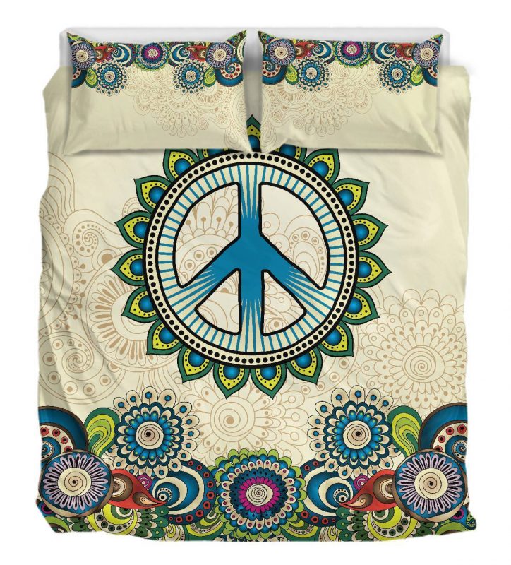 Peace Mandala Sand Duver Duvet Cover and Pillowcase Set Bedding Set 911 Peace Mandala Sand Duver Duvet Cover and Pillowcase Set Bedding Set 911