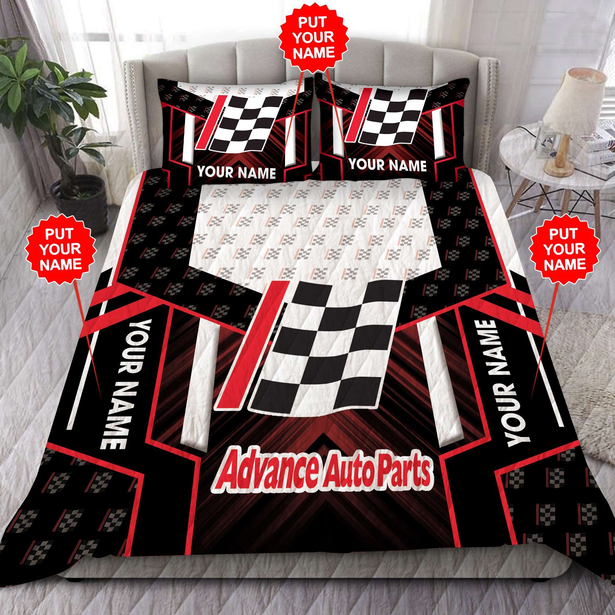 Personalized Advance Auto Parts Custom Quilt Bedding Set Personalized Advance Auto Parts Custom Quilt Bedding Set