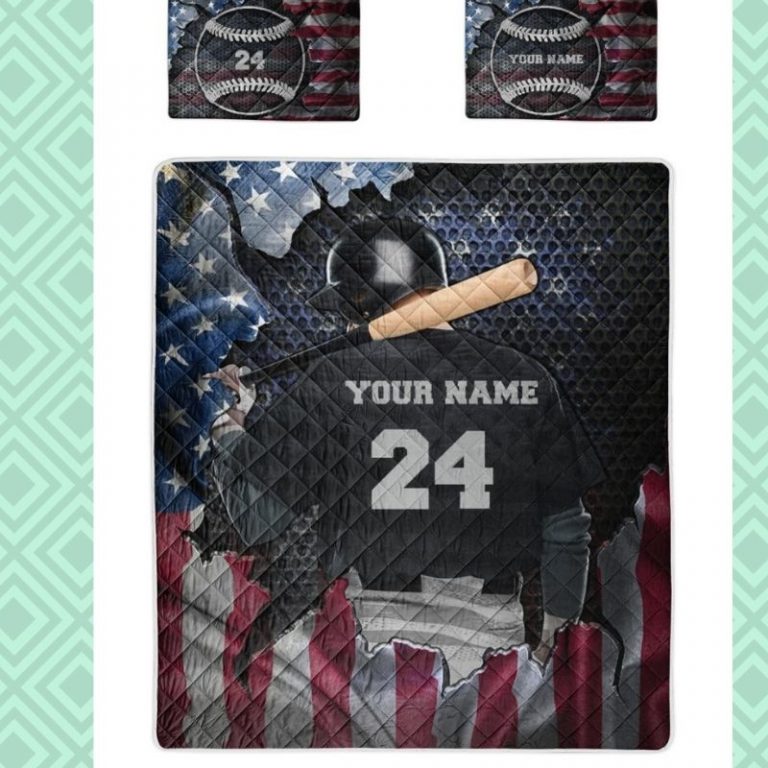 Personalized-Batting-Baseball-American-Flag-Custom-Quilt-Bedding-Set-2