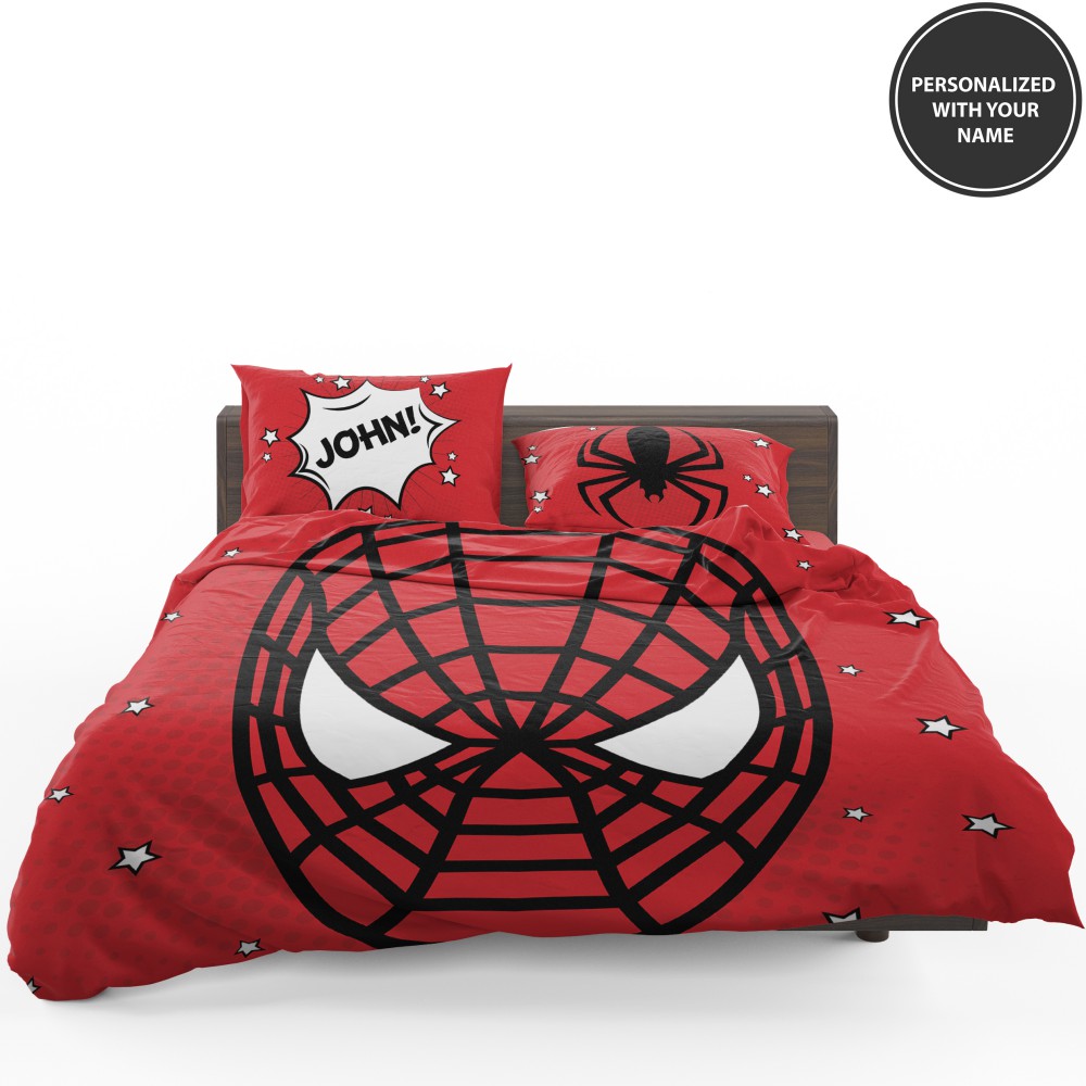 Personalized Comic Style Spider-Man Custom Bedding Set Personalized Comic Style Spider-Man Custom Bedding Set