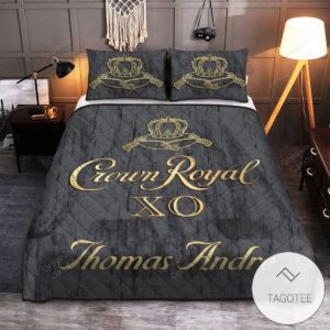 Personalized Crown Royal Xo Quilt Bedding Set-