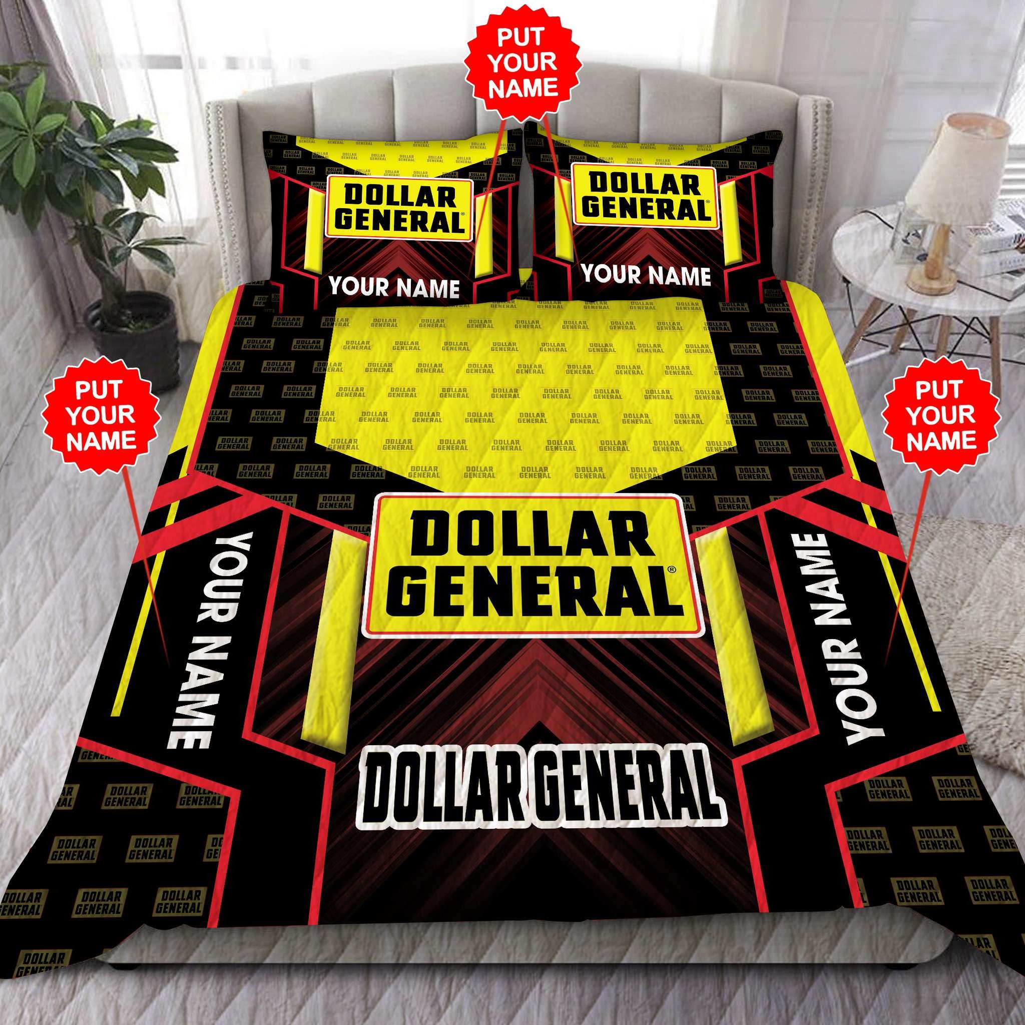 Personalized Dollar General Custom Quilt Bedding Set Personalized Dollar General Custom Quilt Bedding Set