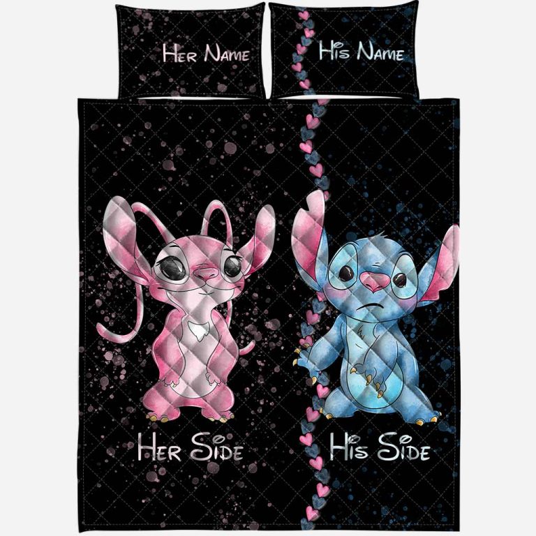 Personalized-His-Side-Her-Side-Stitch-Ohana-Bedding-Set-2