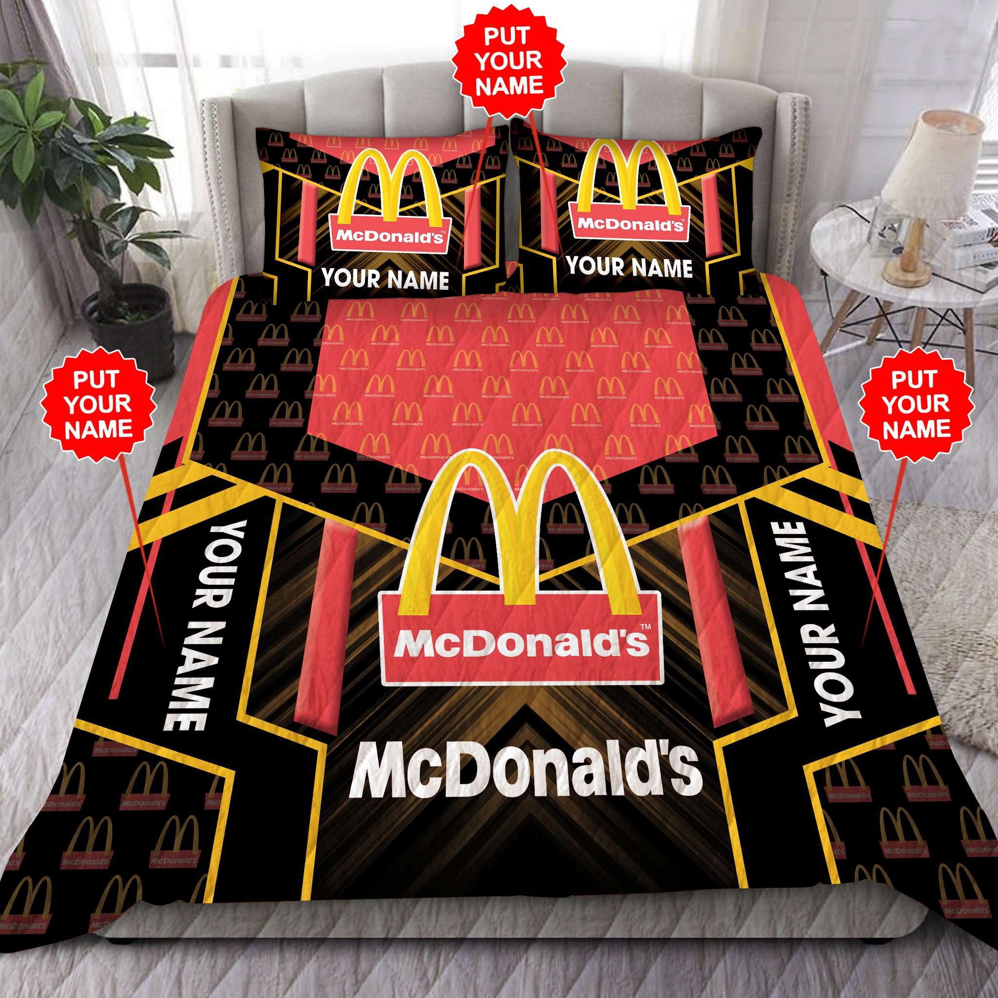 Personalized Mcdonald’S Custom Quilt Bedding Set Personalized Mcdonald’S Custom Quilt Bedding Set