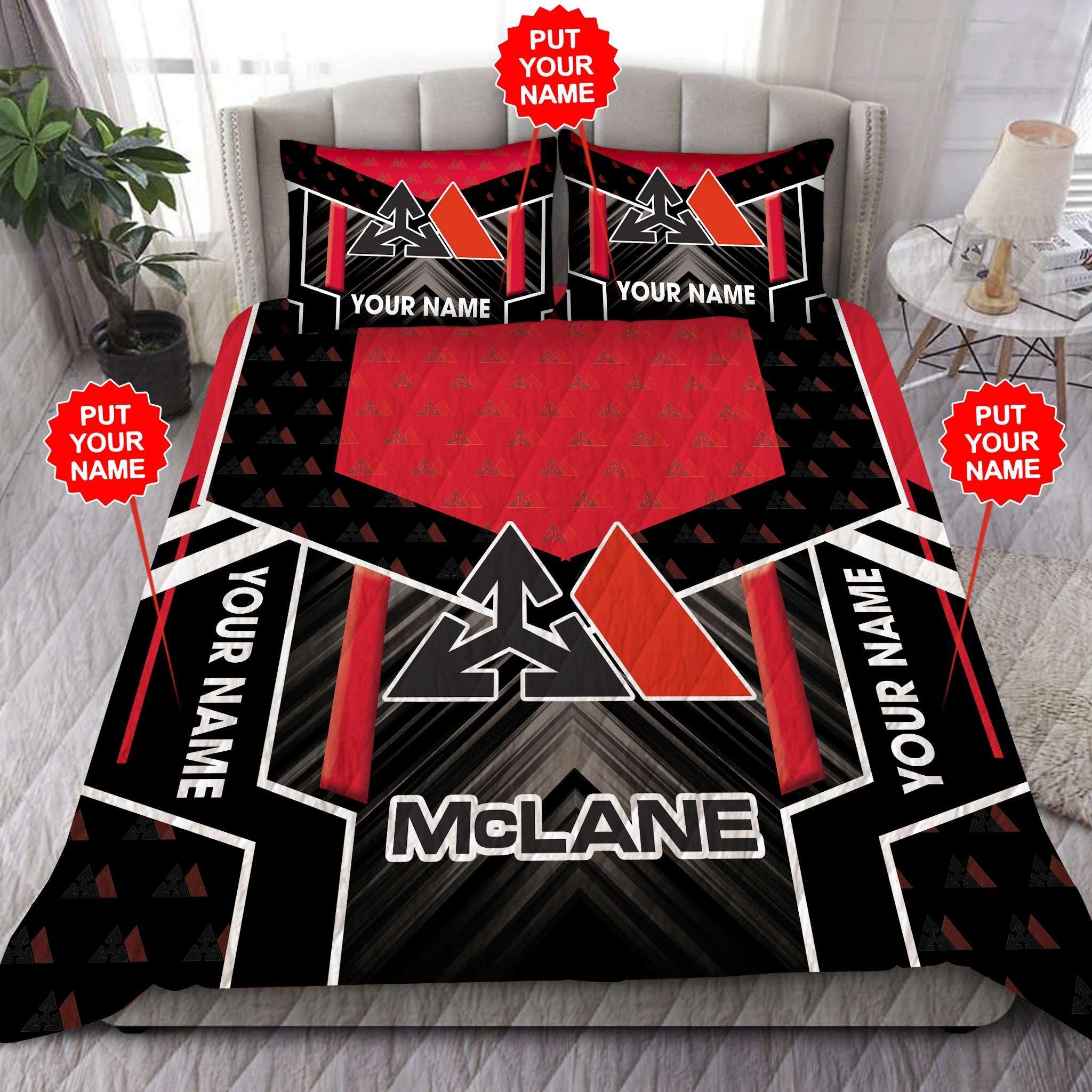 Personalized Mclane Custom Quilt Bedding Set Personalized Mclane Custom Quilt Bedding Set