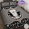 Personalized Mickey Mouse Minnie Mouse Couple Quilt Bedding Set