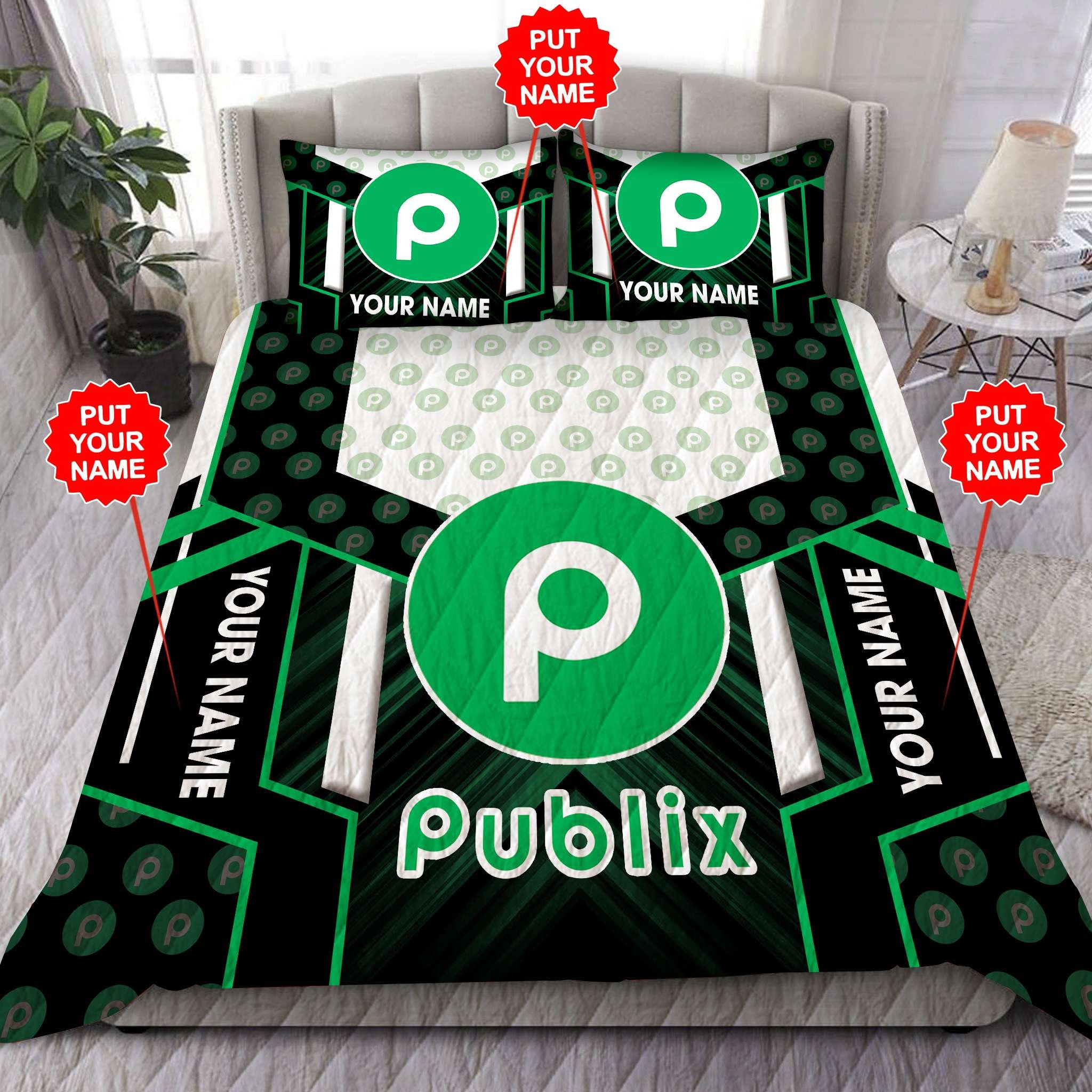Personalized Publix Custom Quilt Bedding Set Personalized Publix Custom Quilt Bedding Set