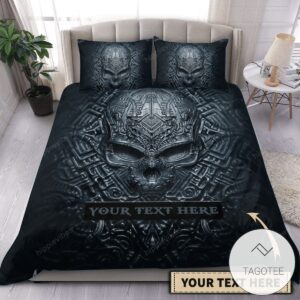 Personalized Skull Art  Bedding Set