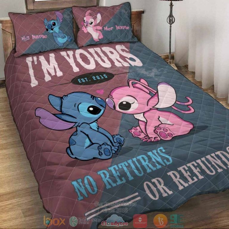 Personalized-Stitch-Angel-IM-Yours-No-Returns-Of-Refunds-Bedding-Set-1