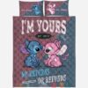 Personalized Stitch Angel I’M Yours No Returns Of Refunds Bedding Set