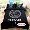 Personalized Versace Black Duvet Cover Bedding Set