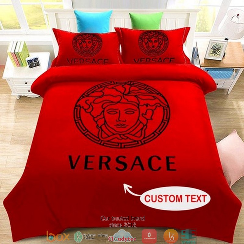 Personalized Versace Red Duvet Cover Bedding Set Personalized Versace Red Duvet Cover Bedding Set