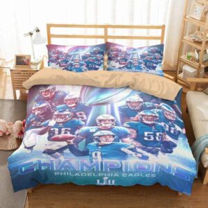 Philadelphia Eagles 2 Duvet Cover and Pillowcase Set Bedding Set