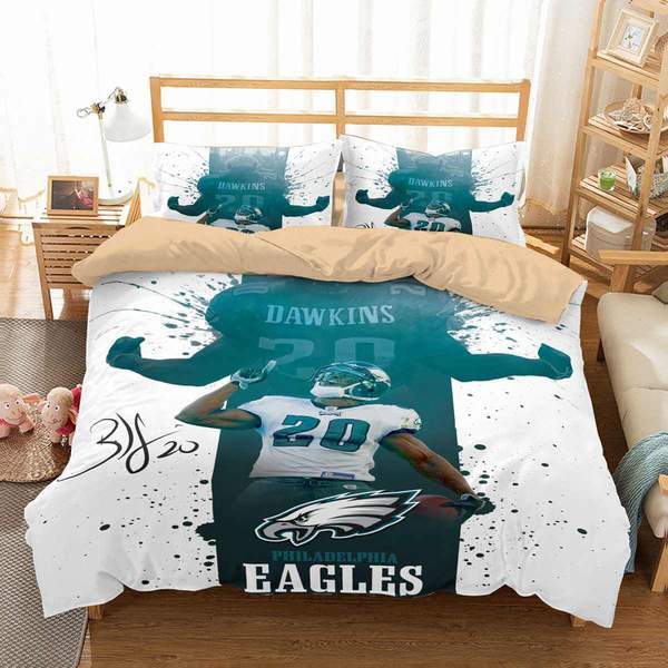 Philadelphia Eagles Brian Dawkins Duvet Cover and Pillowcase Set Bedding Set Philadelphia Eagles Brian Dawkins Duvet Cover and Pillowcase Set Bedding Set