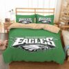 Philadelphia Eagles Duvet Cover and Pillowcase Set Bedding Set 516