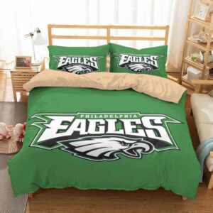 Philadelphia Eagles Duvet Cover and Pillowcase Set Bedding Set 516