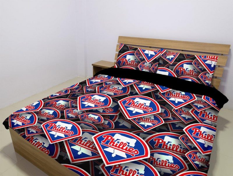 Philadelphia Phillies Duvet Cover and Pillowcase Set Bedding Set 1028 Philadelphia Phillies Duvet Cover and Pillowcase Set Bedding Set 1028