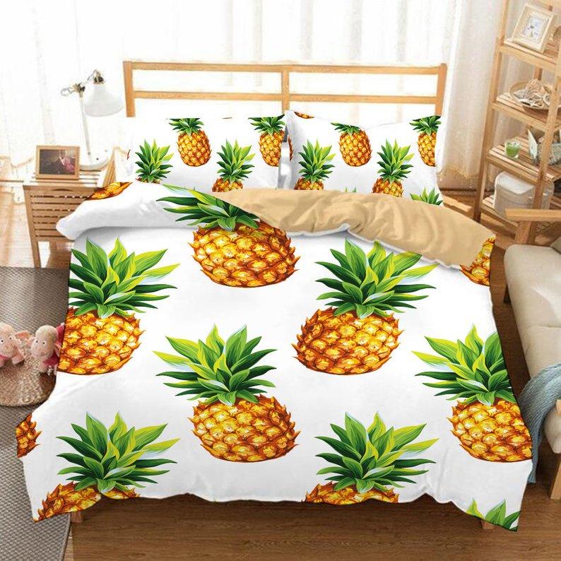 Pineapple 3 Duvet Cover and Pillowcase Set Bedding Set Pineapple 3 Duvet Cover and Pillowcase Set Bedding Set