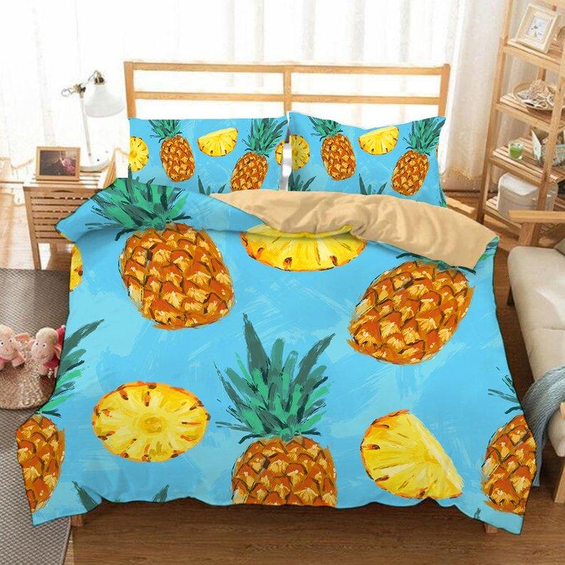 Pineapple 4 Duvet Cover and Pillowcase Set Bedding Set Pineapple 4 Duvet Cover and Pillowcase Set Bedding Set