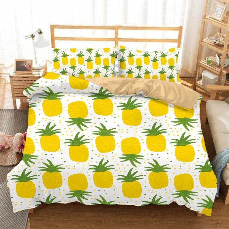 Pineapple 5 Duvet Cover and Pillowcase Set Bedding Set Pineapple 5 Duvet Cover and Pillowcase Set Bedding Set