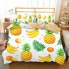 Pineapple Duvet Cover and Pillowcase Set Bedding Set