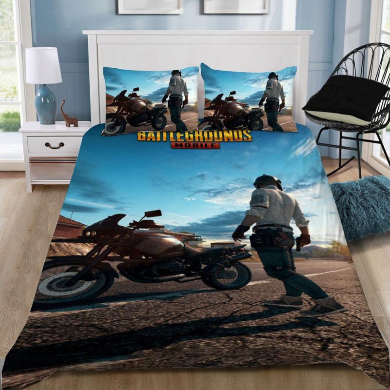 Playerunknown’S Pubg Gamer 2 Duvet Cover and Pillowcase Set Bedding Set Playerunknown’S Pubg Gamer 2 Duvet Cover and Pillowcase Set Bedding Set