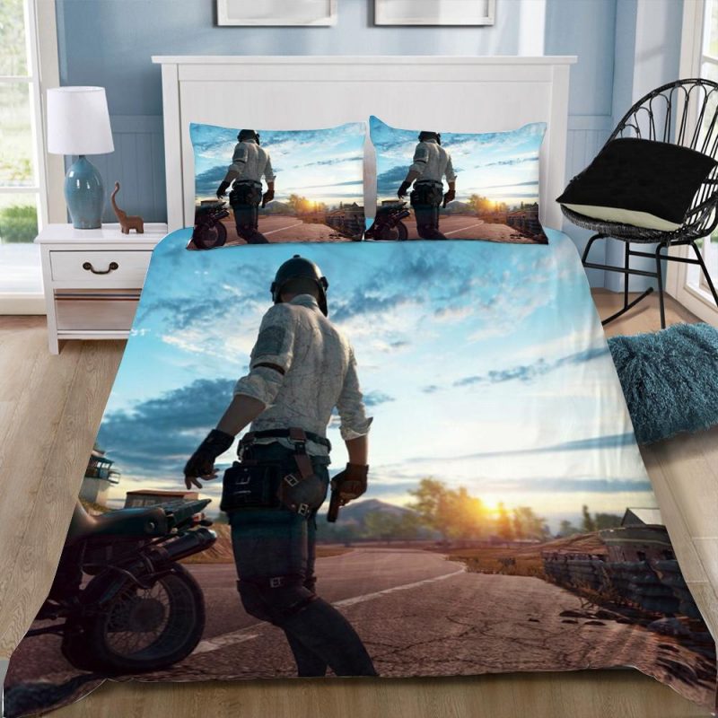 Playerunknown’S Pubg Gamer 4 Duvet Cover and Pillowcase Set Bedding Set Playerunknown’S Pubg Gamer 4 Duvet Cover and Pillowcase Set Bedding Set
