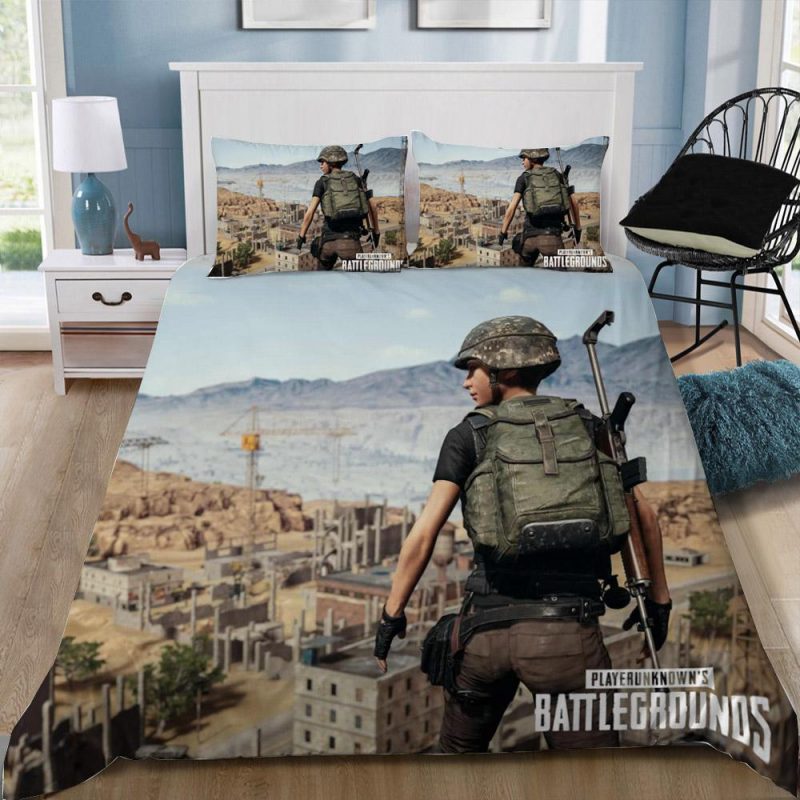 Playerunknown’S Pubg Gamer Duvet Cover and Pillowcase Set Bedding Set 164 Playerunknown’S Pubg Gamer Duvet Cover and Pillowcase Set Bedding Set 164