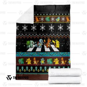 Pokemon Abbey Road Bedding Set And Quilt Blanket