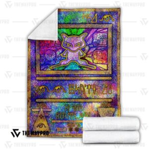 Pokemon Ancient Mew Holo Bedding Set And Quilt Blanket