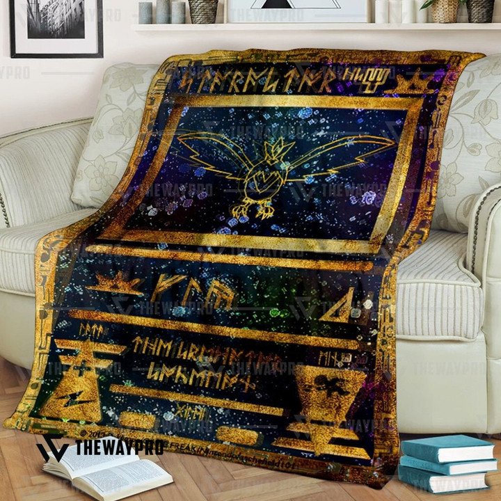 Pokemon-Ancient-Staraptor-Bedding-Set-And-Quilt-Blanket-1