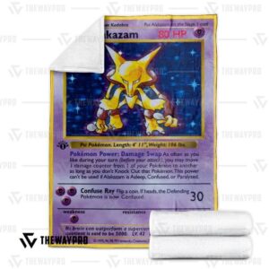 Pokemon Basic Alakazam Bedding Set And Quilt Blanket
