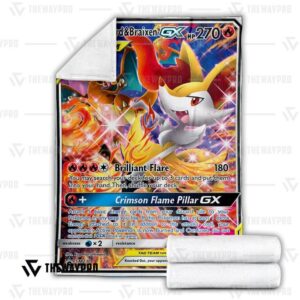 Pokemon Charizard And Braixen Gx Bedding Set And Quilt Blanket