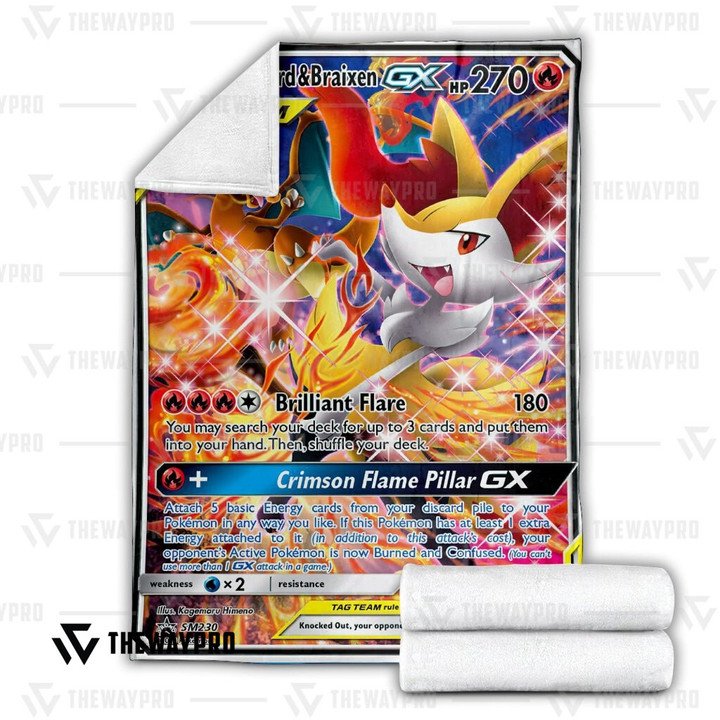 Pokemon Charizard And Braixen Gx Bedding Set And Quilt Blanket Pokemon Charizard And Braixen Gx Bedding Set And Quilt Blanket