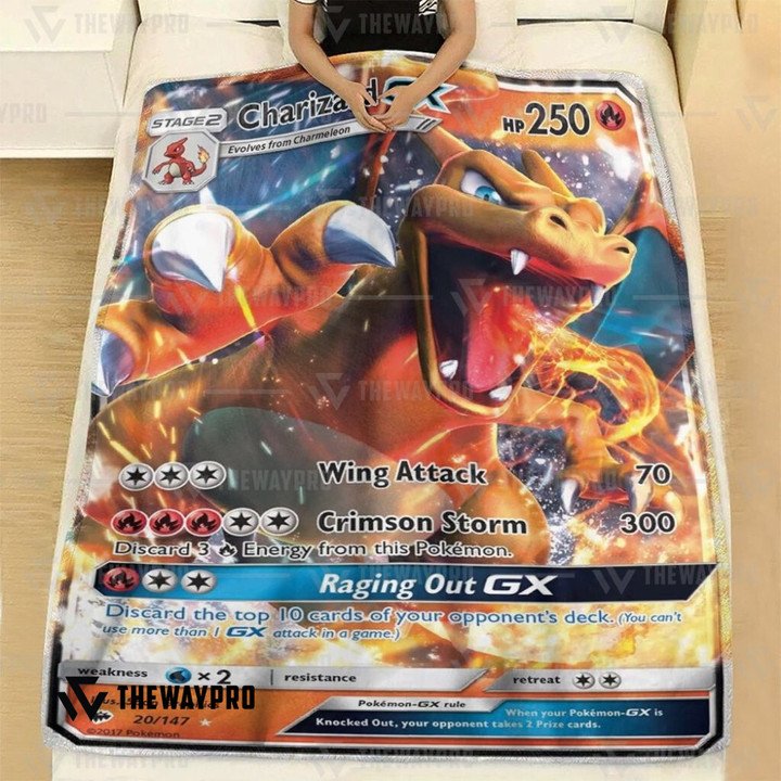 Pokemon-Charizard-Gx-Bedding-Set-And-Quilt-Blanket-2