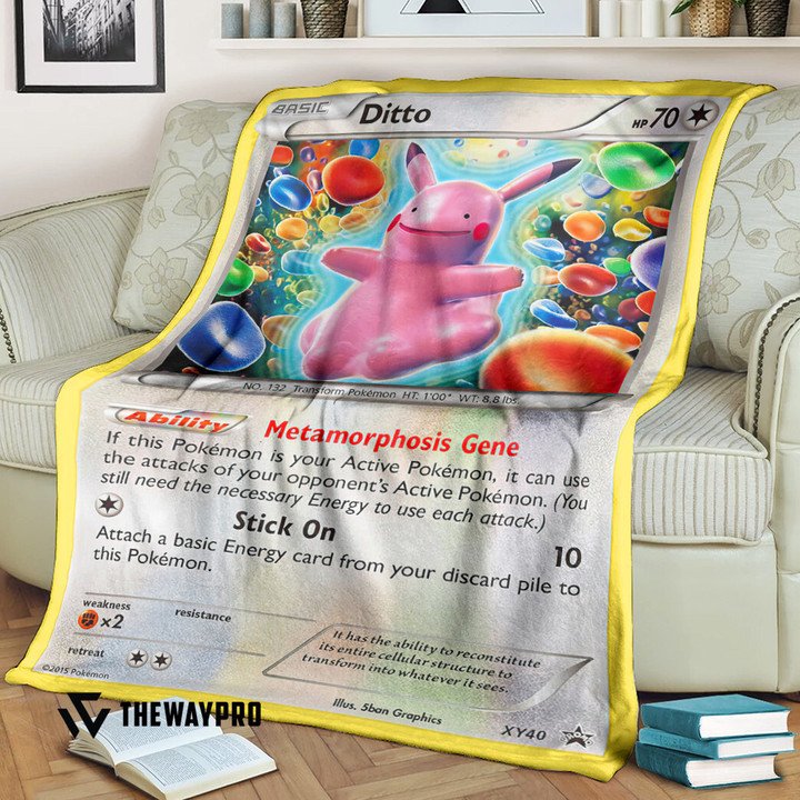 Pokemon-Ditto-Xy-Promos-Bedding-Set-And-Quilt-Blanket-1