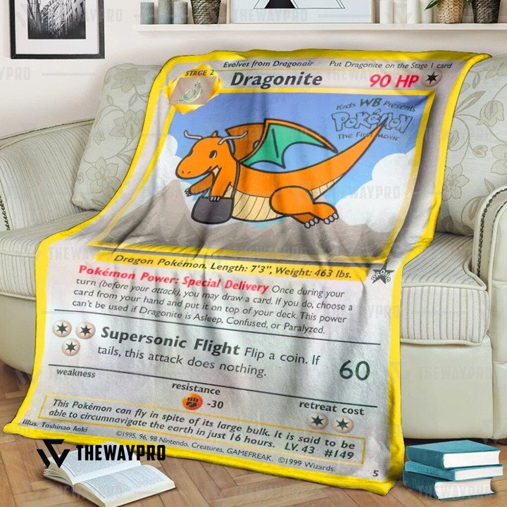 Pokemon-Dragonite-Bedding-Set-And-Quilt-Blanket-1