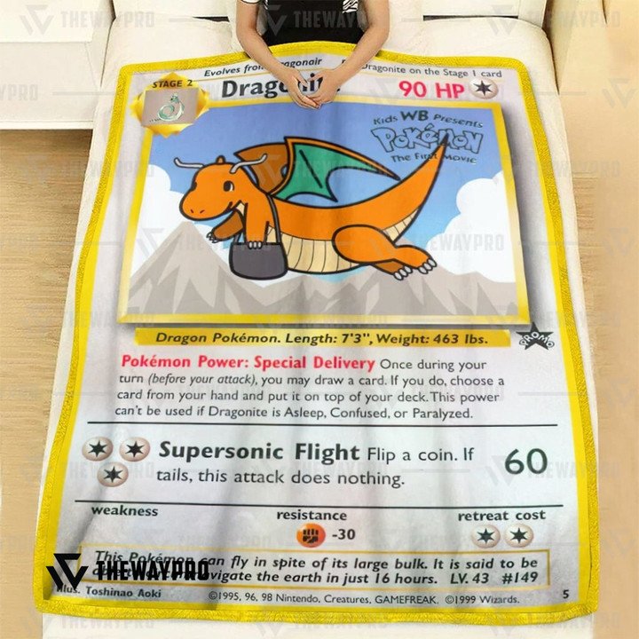 Pokemon-Dragonite-Bedding-Set-And-Quilt-Blanket-2