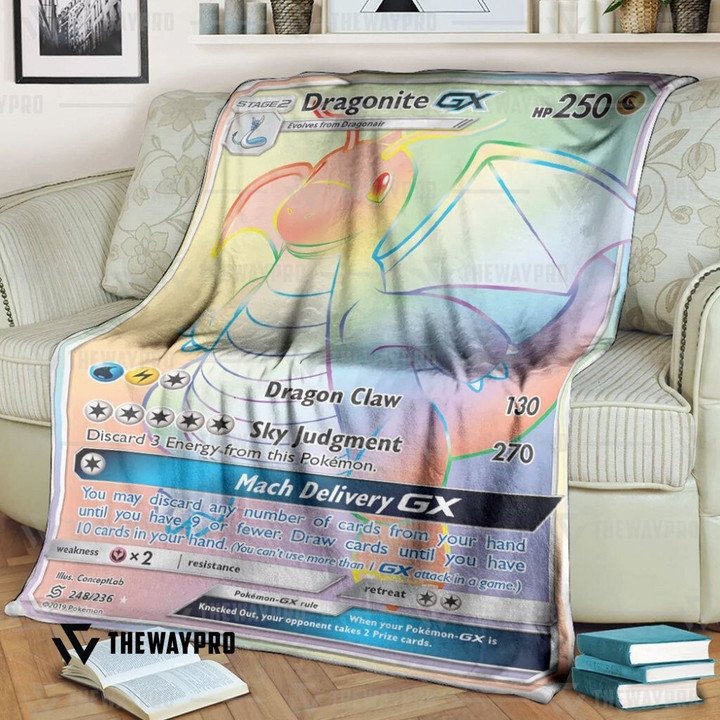 Pokemon-Dragonite-Gx-Match-Rainbow-Bedding-Set-And-Quilt-Blanket-1