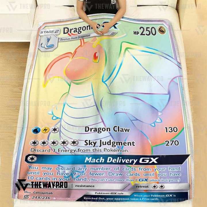 Pokemon-Dragonite-Gx-Match-Rainbow-Bedding-Set-And-Quilt-Blanket-2