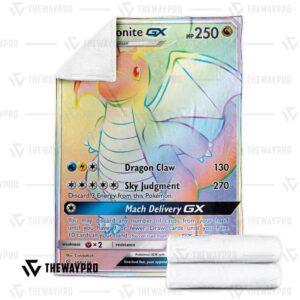 Pokemon Dragonite Gx Match Rainbow Bedding Set And Quilt Blanket