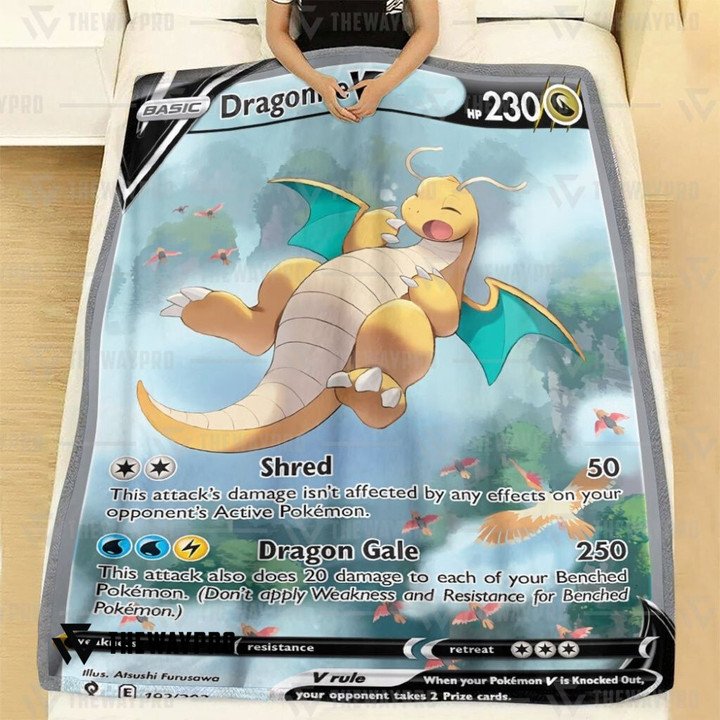 Pokemon-Dragonite-V-Bedding-Set-And-Quilt-Blanket-2