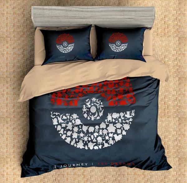 Pokemon Duvet Cover and Pillowcase Set Bedding Set 619 Pokemon Duvet Cover and Pillowcase Set Bedding Set 619