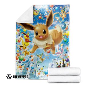 Pokemon Eevee Evolution Bedding Set And Quilt Blanket