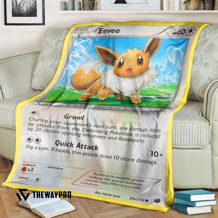 Pokemon-Eevee-Plasma-Freeze-Bedding-Set-And-Quilt-Blanket-1